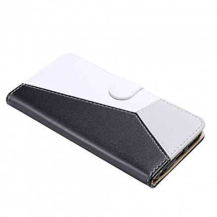 Housse Samsung Galaxy A12 Effet Cuir Tricolore Housse Samsung Galaxy A12 Effet Cuir Tricolore