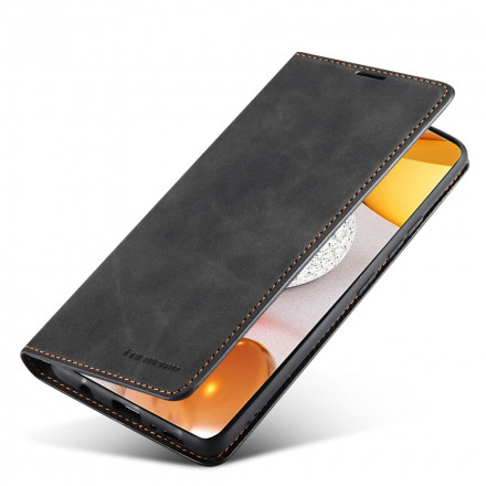 Flip Cover Samsung Galaxy A12 Effet Cuir FORWENW Flip Cover Samsung Galaxy A12 Effet Cuir FORWENW