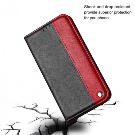 Flip Cover Samsung Galaxy A12 Bicolore Effet Cuir Flip Cover Samsung Galaxy A12 Bicolore Effet Cuir