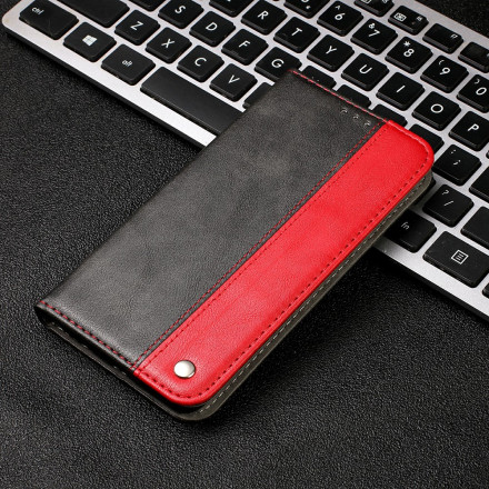 Flip Cover Samsung Galaxy A12 Bicolore Effet Cuir Flip Cover Samsung Galaxy A12 Bicolore Effet Cuir