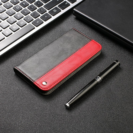Flip Cover Samsung Galaxy A12 Bicolore Effet Cuir Flip Cover Samsung Galaxy A12 Bicolore Effet Cuir