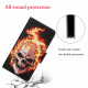 Housse Samsung Galaxy A12 Tête de Mort en Feu avec Lanière Housse Samsung Galaxy A12 Tête de Mort en Feu avec Lanière