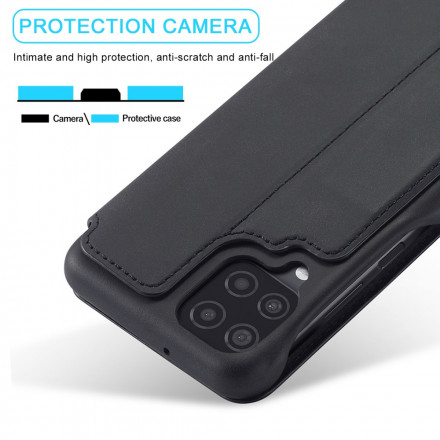 Flip Cover Samsung Galaxy A12 LC.IMEEKE Effet Cuir Flip Cover Samsung Galaxy A12 LC.IMEEKE Effet Cuir