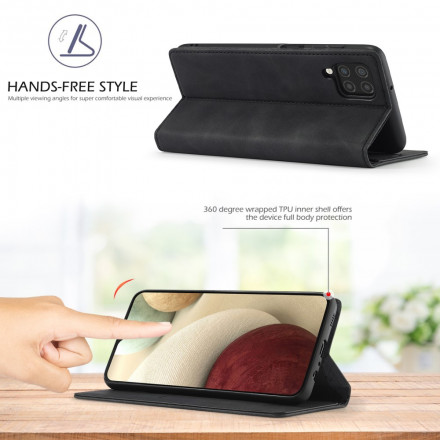 Flip Cover Samsung Galaxy A12 LC.IMEEKE Effet Cuir Flip Cover Samsung Galaxy A12 LC.IMEEKE Effet Cuir