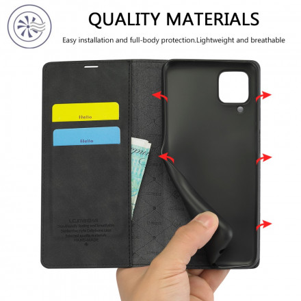 Flip Cover Samsung Galaxy A12 LC.IMEEKE Effet Cuir Flip Cover Samsung Galaxy A12 LC.IMEEKE Effet Cuir