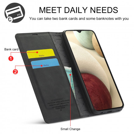 Flip Cover Samsung Galaxy A12 LC.IMEEKE Effet Cuir Flip Cover Samsung Galaxy A12 LC.IMEEKE Effet Cuir