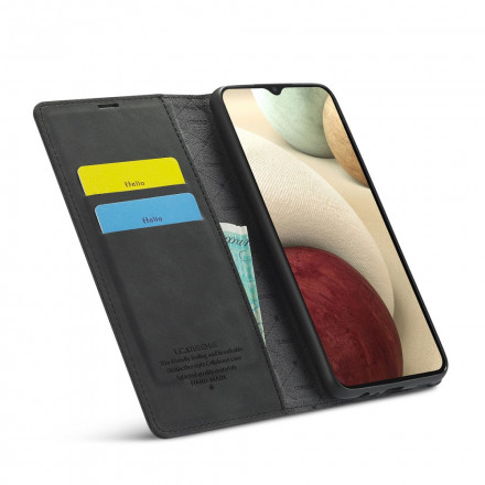 Flip Cover Samsung Galaxy A12 LC.IMEEKE Effet Cuir Flip Cover Samsung Galaxy A12 LC.IMEEKE Effet Cuir