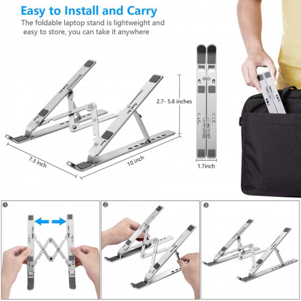 Support Ordinateur Aluminium Ergonomique Support Ordinateur Aluminium Ergonomique