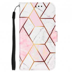 Housse Samsung Galaxy M11 Marbre Géométrique