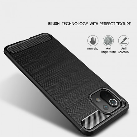 Coque Xiaomi M1 11 Lite / Mi 11 Lite 5G Fibre Carbone Brossée Coque Xiaomi M1 11 Lite / Mi 11 Lite 5G Fibre Carbone Brossée