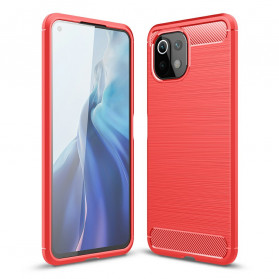 Coque Xiaomi M1 11 Lite / Mi 11 Lite 5G Fibre Carbone Brossée