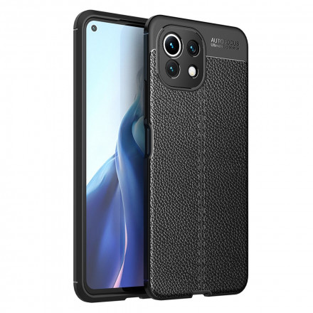 Coque Xiaomi Mi 11 Lite / Mi 11 Lite 5G Effet Cuir Litchi Double line