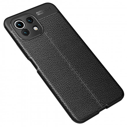 Coque Xiaomi Mi 11 Lite / Mi 11 Lite 5G Effet Cuir Litchi Double line