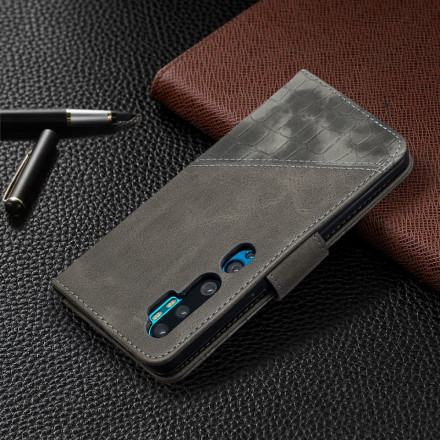 Housse Xiaomi Mi Note 10 / Note 10 Pro Effet Peau de Crocodile Classique Housse Xiaomi Mi Note 10 / Note 10 Pro Effet Peau de Crocodile Classique