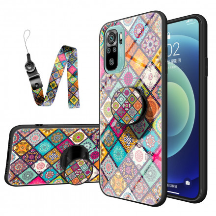 Coque Xiaomi Redmi Note 10 / Note 10s Support Magnétique Patchwork Coque Xiaomi Redmi Note 10 / Note 10s Support Magnétique Patchwork