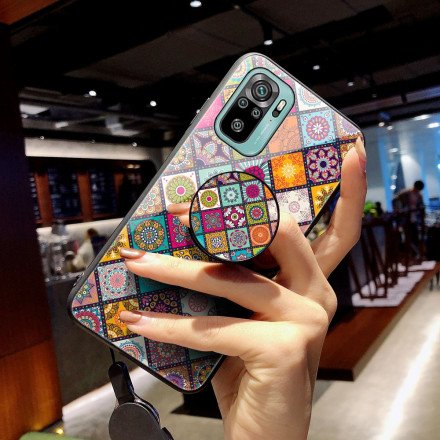 Coque Xiaomi Redmi Note 10 / Note 10s Support Magnétique Patchwork Coque Xiaomi Redmi Note 10 / Note 10s Support Magnétique Patchwork
