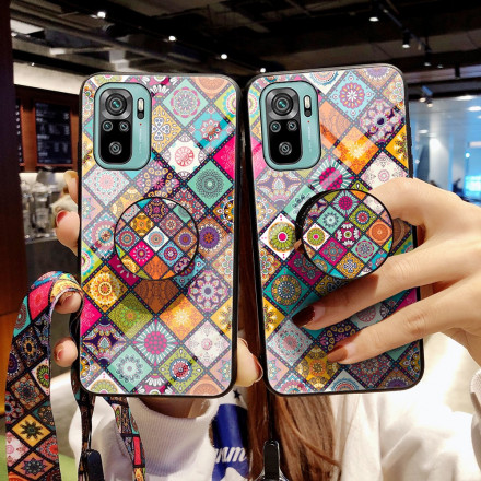 Coque Xiaomi Redmi Note 10 / Note 10s Support Magnétique Patchwork Coque Xiaomi Redmi Note 10 / Note 10s Support Magnétique Patchwork