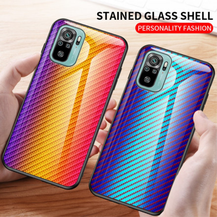 Coque Xiaomi Redmi Note 10 / Note 10 Pro Verre Trempé Fibre Carbone