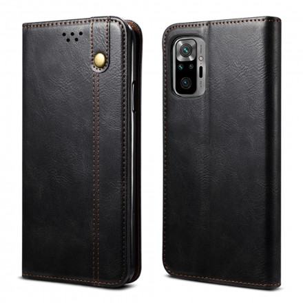 Flip Cover Xiaomi Redmi Note 10 / Note 10s Simili Cuir Ciré Flip Cover Xiaomi Redmi Note 10 / Note 10s Simili Cuir Ciré