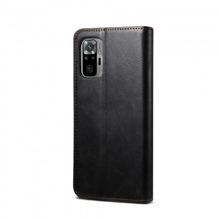 Flip Cover Xiaomi Redmi Note 10 / Note 10s Simili Cuir Ciré Flip Cover Xiaomi Redmi Note 10 / Note 10s Simili Cuir Ciré