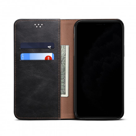 Flip Cover Xiaomi Redmi Note 10 / Note 10s Simili Cuir Ciré