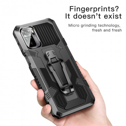 Coque Xiaomi Redmi Note 10 / Note 10s Robot avec Pince Ceinture Coque Xiaomi Redmi Note 10 / Note 10s Robot avec Pince Ceinture