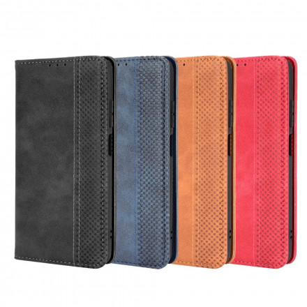 Flip Cover Xiaomi Redmi Note 10 / Note 10s Effet Cuir Vintage Stylisé