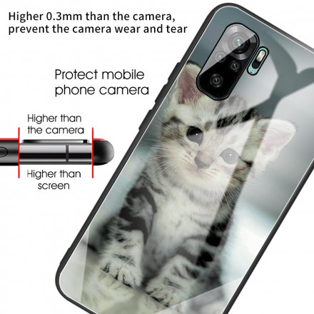 Coque Xiaomi Redmi Note 10 / Note 10s Verre Trempé Chaton