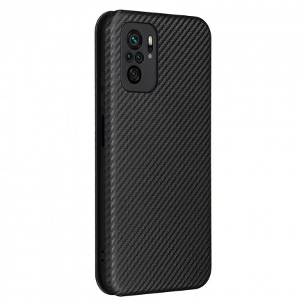 Flip Cover Xiaomi Redmi Note 10 / Note 10s Fibre Carbone avec Anneau Support Flip Cover Xiaomi Redmi Note 10 / Note 10s Fibre Carbone avec Anneau Support