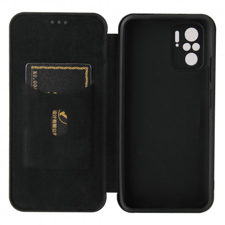 Flip Cover Xiaomi Redmi Note 10 / Note 10s Fibre Carbone avec Anneau Support Flip Cover Xiaomi Redmi Note 10 / Note 10s Fibre Carbone avec Anneau Support