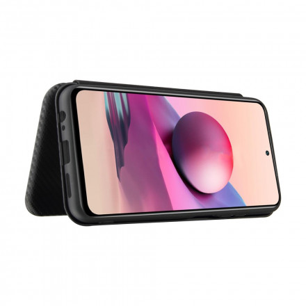Flip Cover Xiaomi Redmi Note 10 / Note 10s Fibre Carbone avec Anneau Support Flip Cover Xiaomi Redmi Note 10 / Note 10s Fibre Carbone avec Anneau Support