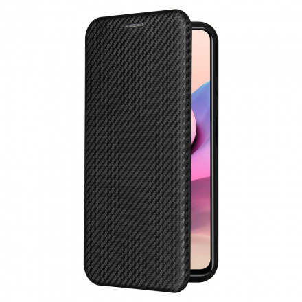 Flip Cover Xiaomi Redmi Note 10 / Note 10s Fibre Carbone avec Anneau Support Flip Cover Xiaomi Redmi Note 10 / Note 10s Fibre Carbone avec Anneau Support