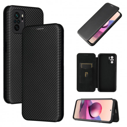 Flip Cover Xiaomi Redmi Note 10 / Note 10s Fibre Carbone avec Anneau Support Flip Cover Xiaomi Redmi Note 10 / Note 10s Fibre Carbone avec Anneau Support