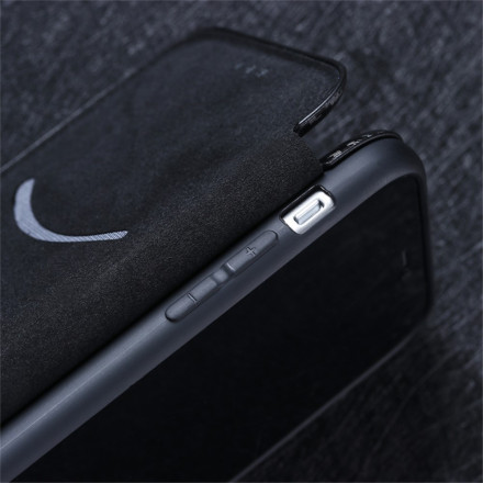 Flip Cover Xiaomi Redmi Note 10 / Note 10s Fibre Carbone avec Anneau Support