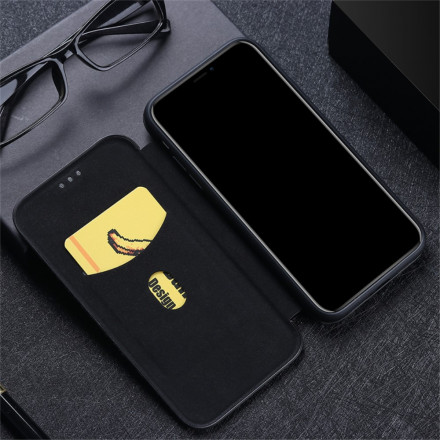 Flip Cover Xiaomi Redmi Note 10 / Note 10s Fibre Carbone avec Anneau Support Flip Cover Xiaomi Redmi Note 10 / Note 10s Fibre Carbone avec Anneau Support