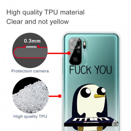 Coque Xiaomi Redmi Note 10 / Note 10s Pingouin Fuck You