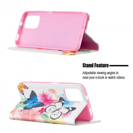 Flip Cover Xiaomi Redmi Note 10 / Note 10s Papillons Colorés Flip Cover Xiaomi Redmi Note 10 / Note 10s Papillons Colorés
