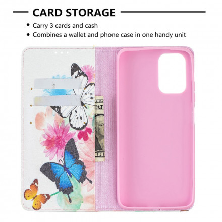 Flip Cover Xiaomi Redmi Note 10 / Note 10s Papillons Colorés Flip Cover Xiaomi Redmi Note 10 / Note 10s Papillons Colorés