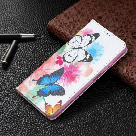 Flip Cover Xiaomi Redmi Note 10 / Note 10s Papillons Colorés Flip Cover Xiaomi Redmi Note 10 / Note 10s Papillons Colorés