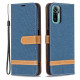 Housse Xiaomi Redmi Note 10 / Note 10s Tissu et Effet Cuir à Lanière Housse Xiaomi Redmi Note 10 / Note 10s Tissu et Effet Cuir à Lanière