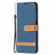 Housse Xiaomi Redmi Note 10 / Note 10s Tissu et Effet Cuir à Lanière Housse Xiaomi Redmi Note 10 / Note 10s Tissu et Effet Cuir à Lanière