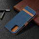 Housse Xiaomi Redmi Note 10 / Note 10s Tissu et Effet Cuir à Lanière Housse Xiaomi Redmi Note 10 / Note 10s Tissu et Effet Cuir à Lanière