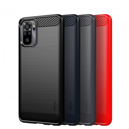 Coque Xiaomi Redmi Note 10 / Note 10s Fibre Carbone Brossée Mofi