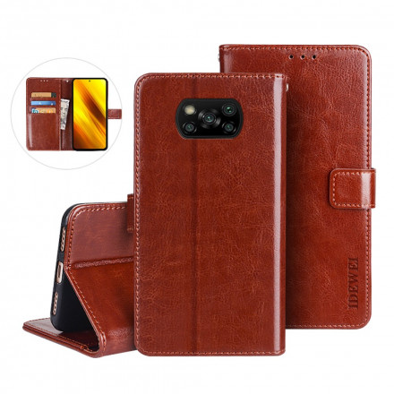 Housse Poco X3 Pro Simili Cuir IDEWEI Housse Poco X3 Pro Simili Cuir IDEWEI