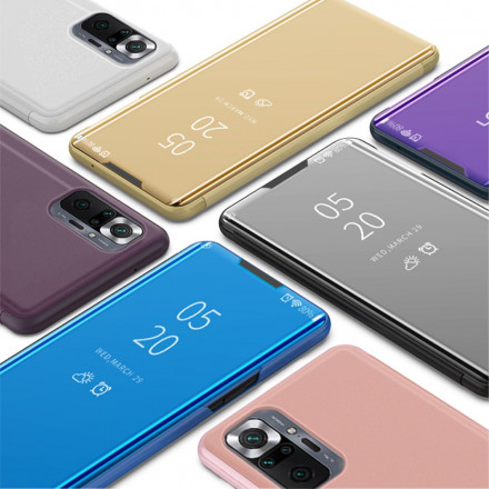 View Cover Xiaomi Redmi Note 10 Pro Miroir et Simili Cuir View Cover Xiaomi Redmi Note 10 Pro Miroir et Simili Cuir