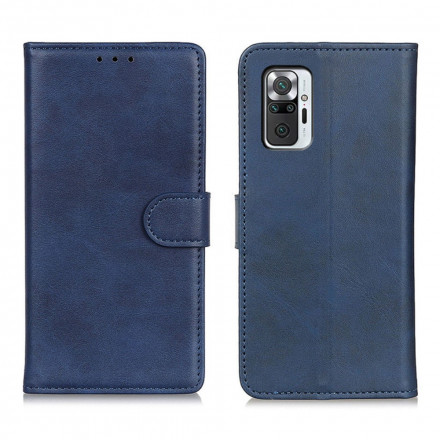 Housse Xiaomi Redmi Note 10 Pro Effet Cuir Mat Rétro