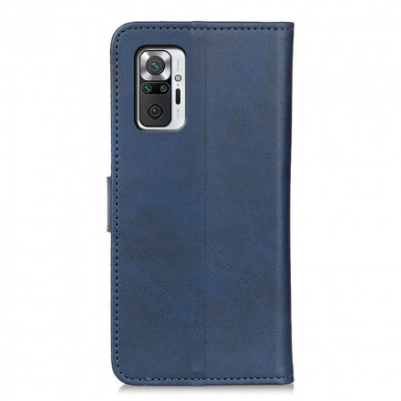 Housse Xiaomi Redmi Note 10 Pro Effet Cuir Mat Rétro
