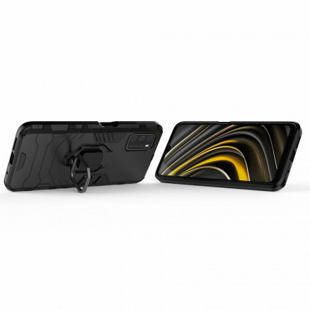 Coque Poco M3 Ring Résistante Coque Poco M3 Ring Résistante