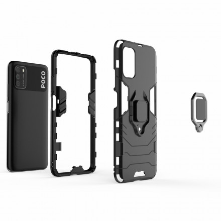 Coque Poco M3 Ring Résistante Coque Poco M3 Ring Résistante
