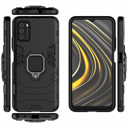 Coque Poco M3 Ring Résistante Coque Poco M3 Ring Résistante
